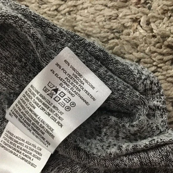 Lucky Brand Unisex Light Summer Sweater Grey Size Small Long Sleeve - Picture 9 of 10